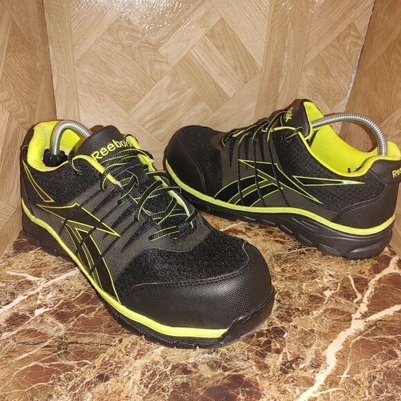 Reebok men's a room Arion RB4501 work shoes black size 10m. 503 - Picture 1 of 12